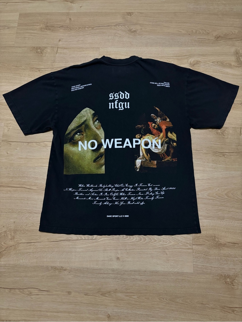 Darc Sport Black Graphic "NO WEAPON" Tee